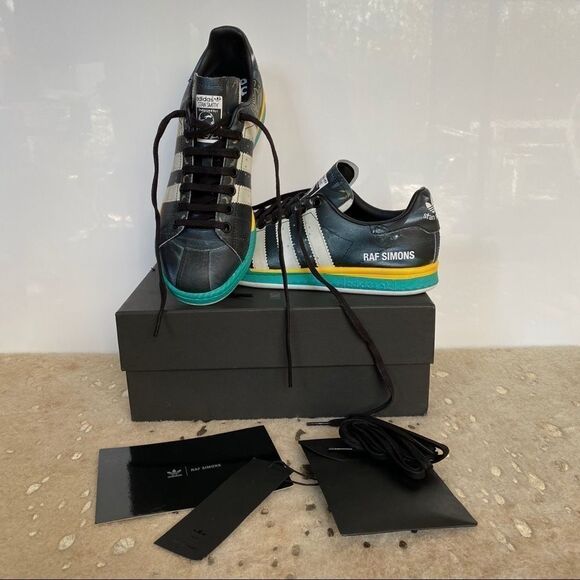 RAF SIMONS Adidas Samba Stan Smith Mashup Collab Black Sneaker SZ M 7 / EU 40 - Picture 4 of 16